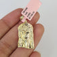 14k Miami Cuban Chain Jesus Head Charm Pendant 2mm 18"24" inch SET Necklace
