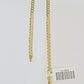 Real 10k Yellow Gold Cuban Curb Link chain 4mm 18-26Inch SOLID Necklace DISCOUNT