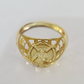 10k 50 Pesos Coin Centenario Ring Yellow Gold Men Real Genuine