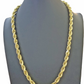 Real 10k Gold Rope Chain Necklace 18"-30" Inch 3mm-10mm Men & Women DISCOUNT