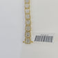 10K Yellow Gold Diamond Bracelet Women Ladies 7" REAL Genuine Gold