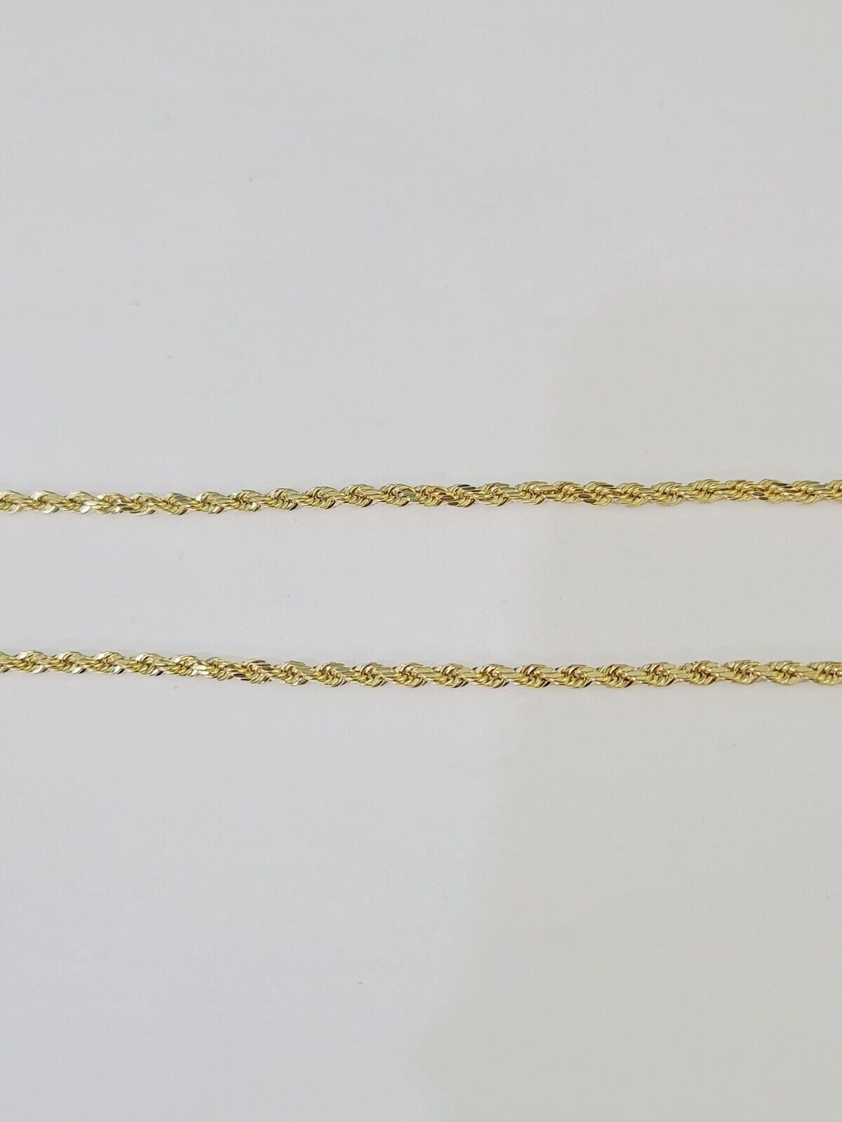 Real 10k 3mm Rope Chain INRI Cross Pendant 18" 20" 22" 24" 26" Gold Set