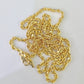 18k Real Solid Rope Chain Yellow Gold 3mm 18"-26" Inch Genuine 18kt Necklace