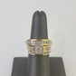 REAL 14k Diamond Ring Yellow Gold Ladies Men Trio SET Wedding Engagement Genuine