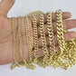 10k Gold Miami Cuban Link Chain Necklace 3mm-10mm 20-30 Inches 10kt Real Yellow