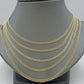 10k Yellow Gold Cuban Link 2mm Chain Diamond Cut Necklace Men Women Real