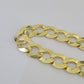 14K Real Yellow Gold Cuban Curb Bracelet Solid 12mm Link 8.5" inch Genuine