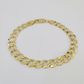 10k Solid Cuban Curb Link Bracelet Gold 8mm 8 Inches Real Yellow Gold