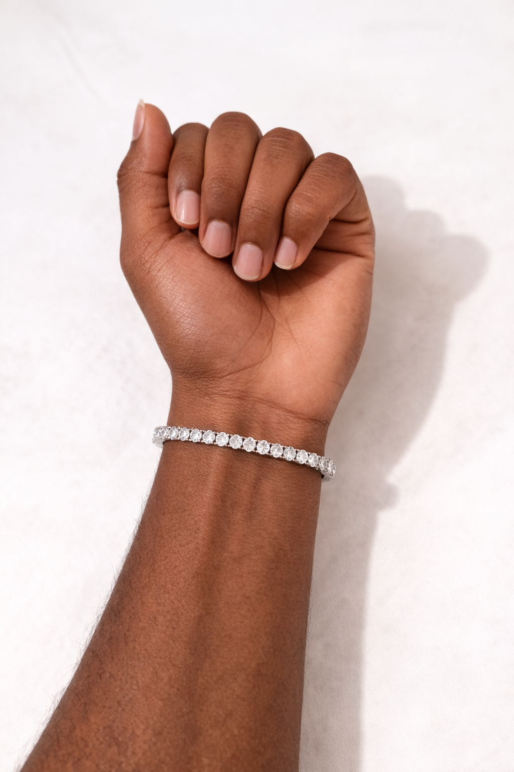 Moissanite Tennis Bracelet Real 925 Silver 7 Inch 4mm Women Men