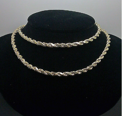 10k Yellow Gold last supper with 4mm rope chain 22"