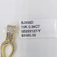 10k Real Gold Cross Evil Eye Pendant Genuine Diamonds Charm 10KT