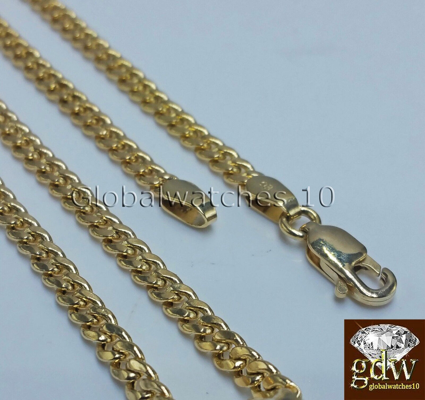 10k Yellow Gold Jesus Cross Charm Pendant 10K 24" Miami Cuban Chain SET Real