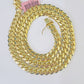 14k Gold 8mm Miami Cuban Link Chain 22" Necklace Solid Yellow Gold Link