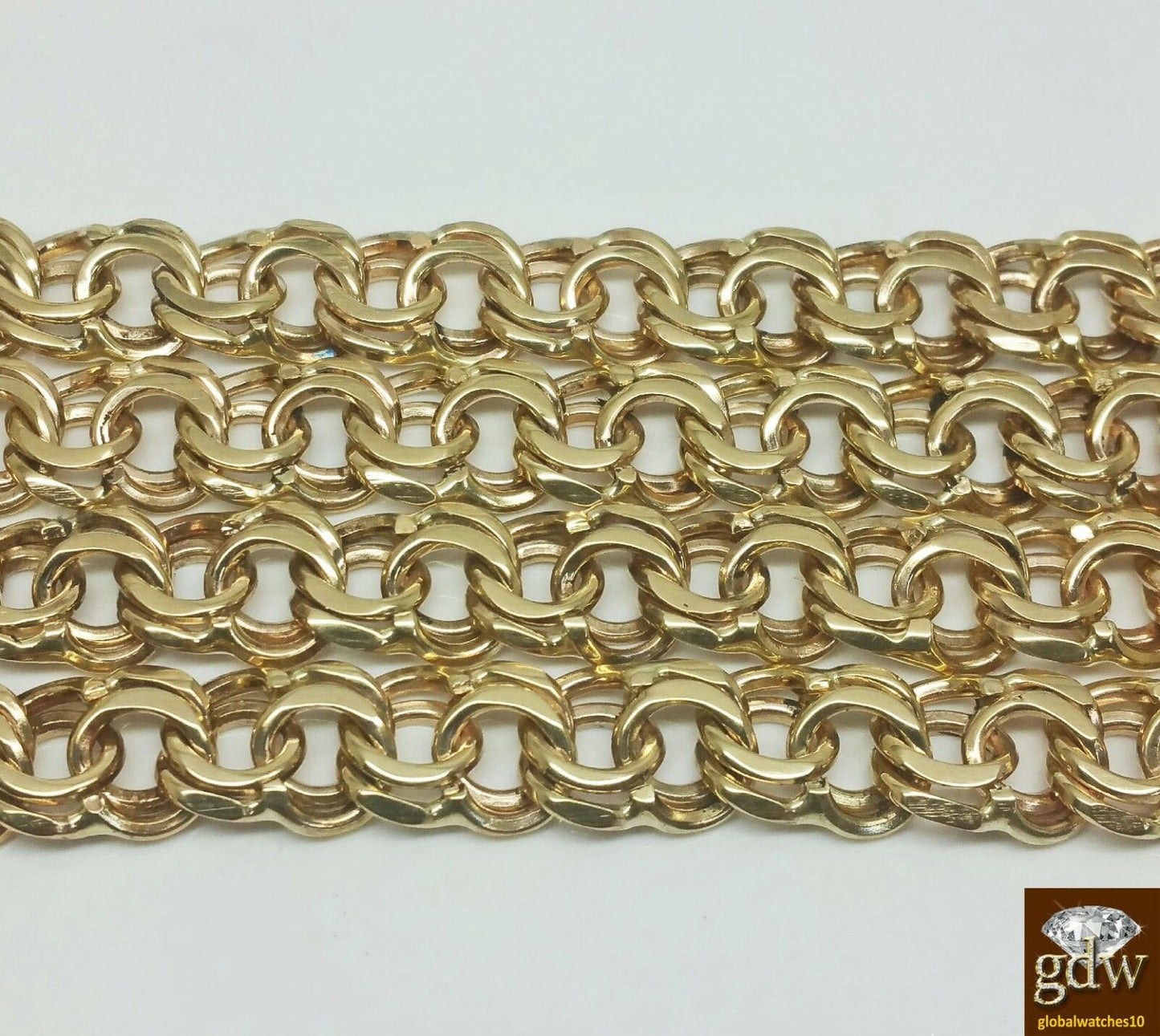 Real Solid 10k Yellow Gold Chino chain Necklace  Engraving Box Lock Rope Cuban