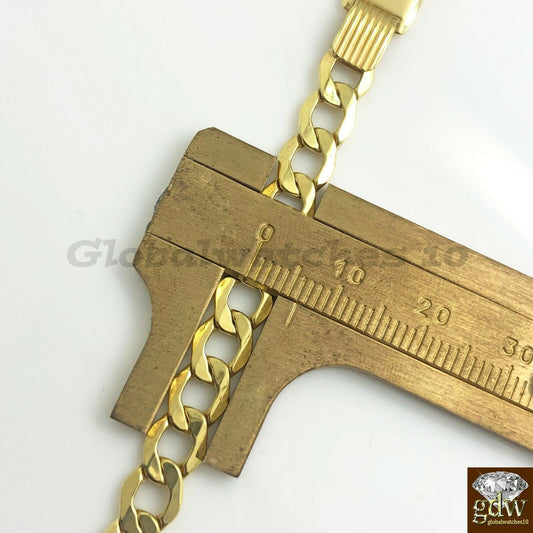 10k Gold Cuban Link ID Bracelet 8" Inch Engrave