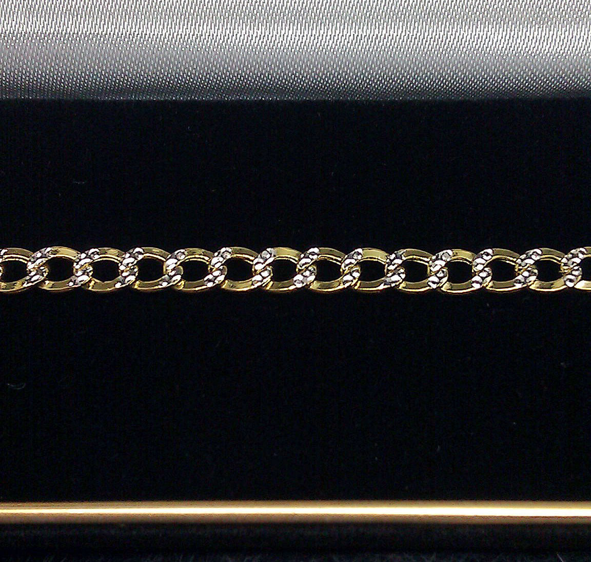 10K Gold Bracelet Real Cuban Link Diamond Cut 5mm 7 Inch On Sale Free Shipping