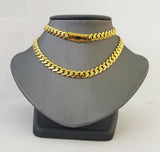 Real 10k Gold Royal Miami Cuban Monaco Link Chain 8mm 24" yellow gold necklace