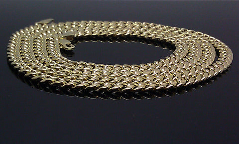 26" 5mm Real 10K Gold Chain Men women Miami Cuban Chain link Necklace Yellow