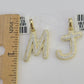 10k Real Yellow Gold Genuine Diamond Initial A-Z Alphabet Charm Pendent