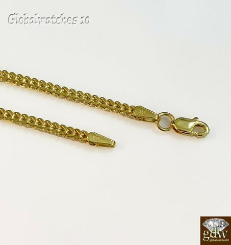 10k Gold Wing Charm Pendant with Franco Chain 20" 22" 24" Real 10k Gold