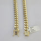 14K Solid Yellow Gold 9mm Miami Cuban Link Chain Necklace 24" Inch 14Kt