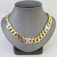 10K Yellow Gold 15mm Miami Cuban Mariner Link Chain Necklace 26" Inch 10Kt