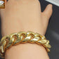 REAL 10k Gold Miami Cuban Bracelet 18MM BOX LOCK Mens Bracelet 8 inch