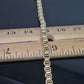 Real 10k Yellow Gold Byzantine Box Chain Necklace 26"Inches Men