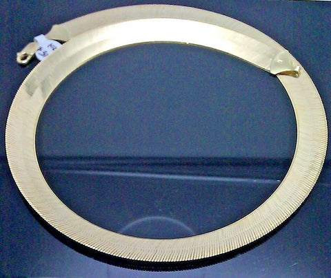 10K Genuine Gold Herringbone Necklace Chain 12 mm 22" inch Men's Women Real