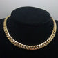 REAL 10k Gold Miami Cuban Chain 7mm 17" Inch Necklace Box Lock Choker Women Men