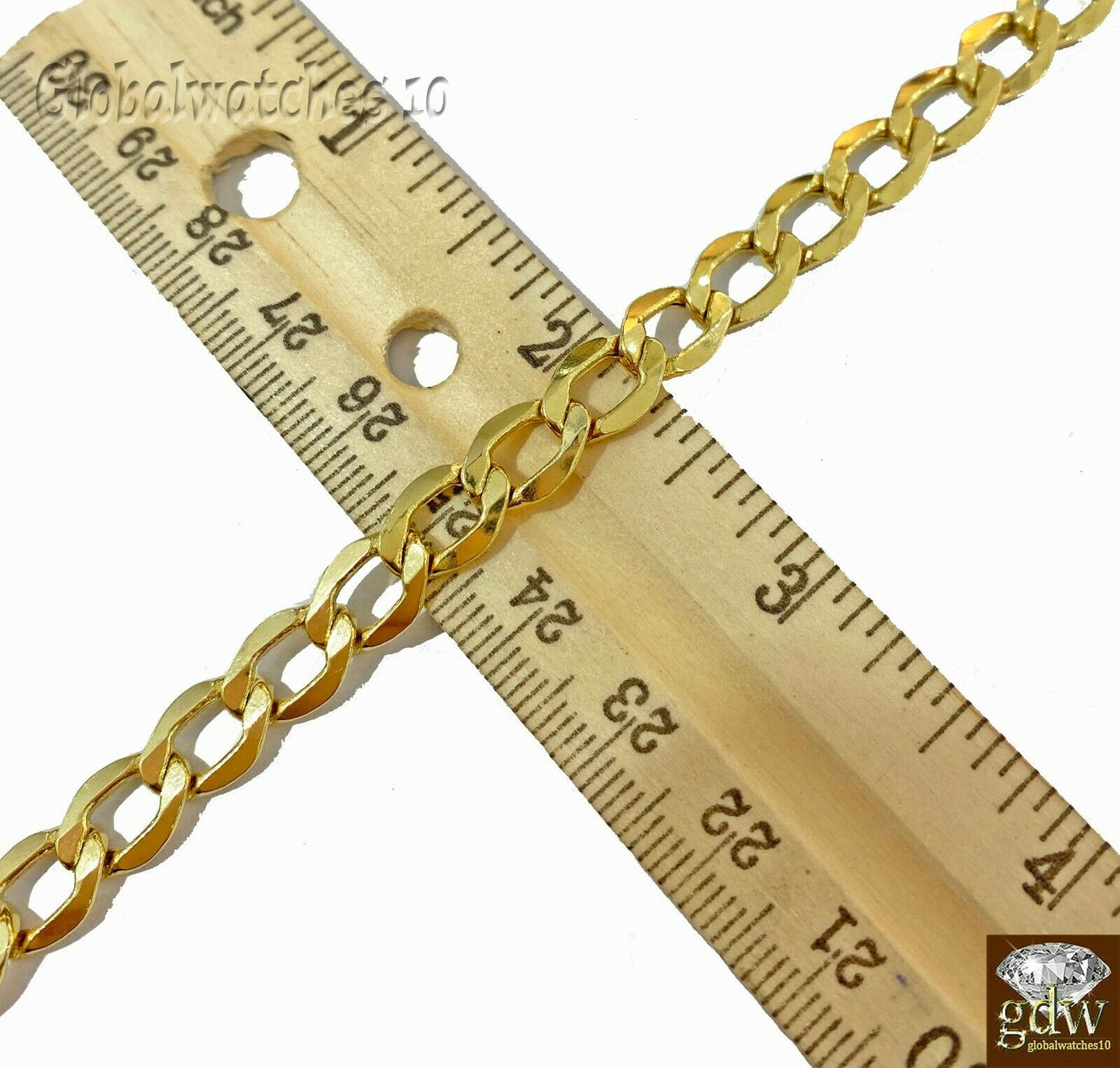 REAL 14k Men Gold Cuban Link Bracelet 9 inch 8mm Strong Link Miami Cuban