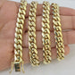 14K Solid Yellow Gold 9mm Miami Cuban Link Chain Necklace 24" Inch 14Kt