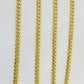 Real 10k Gold Royal Miami Cuban Monaco Link Chain 8mm 24" yellow gold necklace