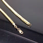 Real 10k Yellow Gold Byzantine Box Chain Necklace 26"Inches Men