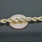 Brand New 10K Men Yellow Gold Rope Bracelet 6mm 8" Inches