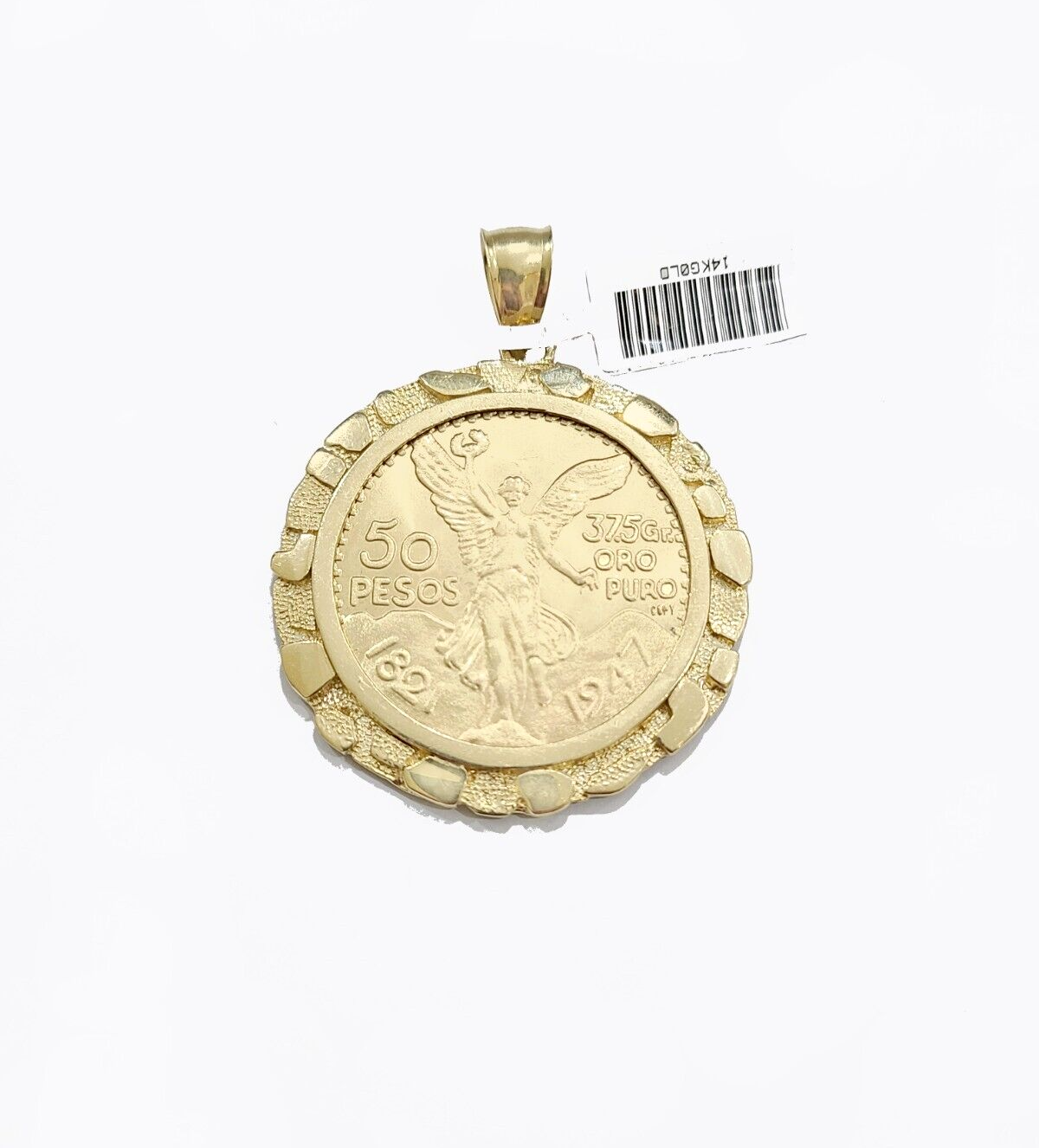 Centenario Coin Copy in Solid Yellow 14k Gold 50 Pesos 1947 Mexico/Mexican Coin