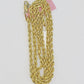 Real  14k Yellow Gold Rope Chain 3mm 26 Inches Ladies Necklace