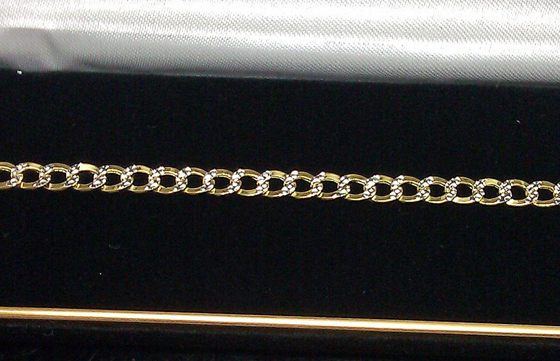 10K Gold Bracelet Real Cuban Link Diamond Cut 5mm 8.5" Inch REAL Yellow Gold