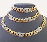 10K Yellow Gold 15mm Miami Cuban Mariner Link Chain Necklace 22-24 Inch 10Kt