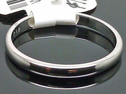 10KT White Gold Solid Wedding Band 1.1grm 2mm Men/Women Ring size 6