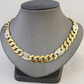 10K Yellow Gold 12mm Miami Cuban Mariner Link Chain Necklace 24" Inch Real 10Kt