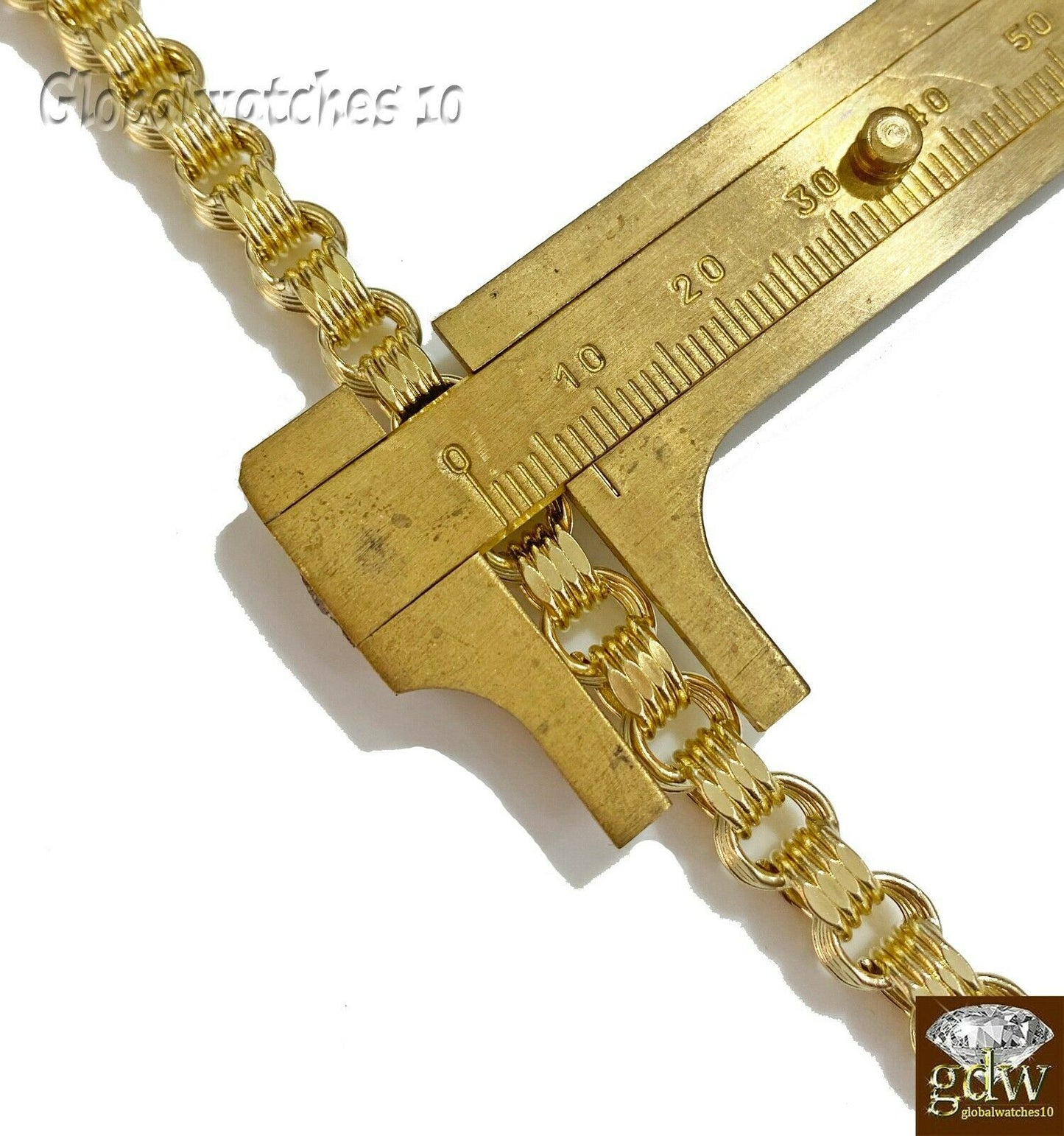 10k Yellow Gold Byzantine Chino Chain Necklace in 22 24 26 28 Inch Lobster Lock