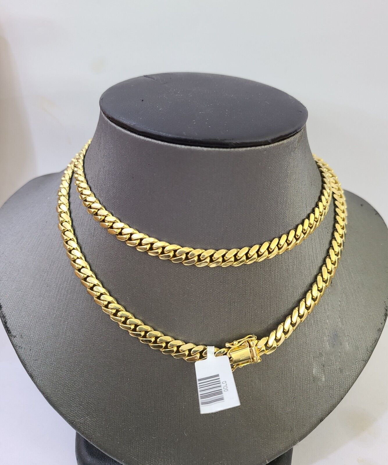 Best 14k Gold Miami Cuban link chain Necklace 6mm 24 Inch Solid Heavy Real Yellow Gold