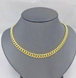 Real 10K Yellow Gold Miami Cuban 6mm Chain Necklace Box Lock 22" Men