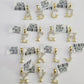 10k Real Yellow Gold Genuine Diamond Initial A-Z Alphabet Charm Letters Pendent