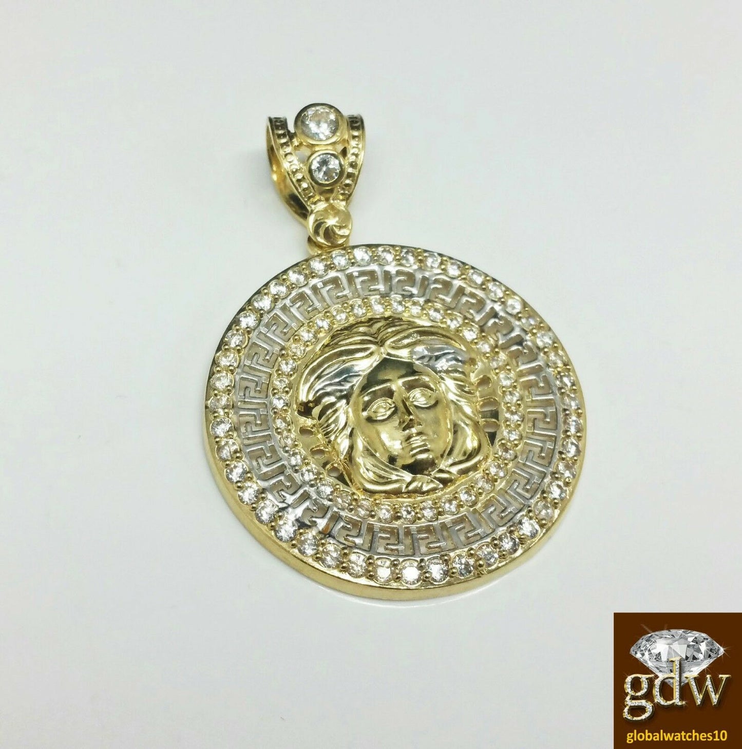 Real 10k Yellow Gold lion Head Charm Pendant