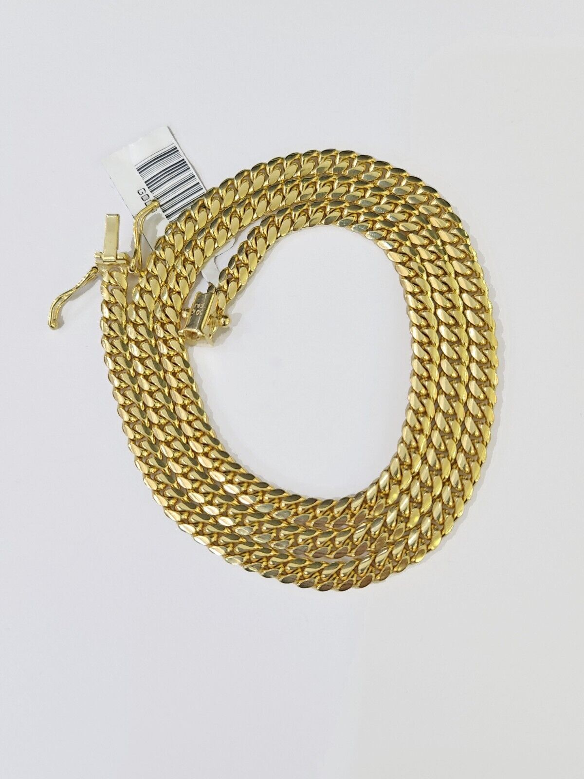 10K Yellow Gold Miami Cuban Link Chain SOLID Real 3mm