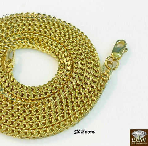 10k Gold Ankh Cross Charm Pendant Franco Chain 22" 24" 26" 28" Real