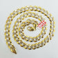 14K Yellow solid Gold 11mm Cuban Curb Link chain Necklace 24" Diamond Cut 14kt