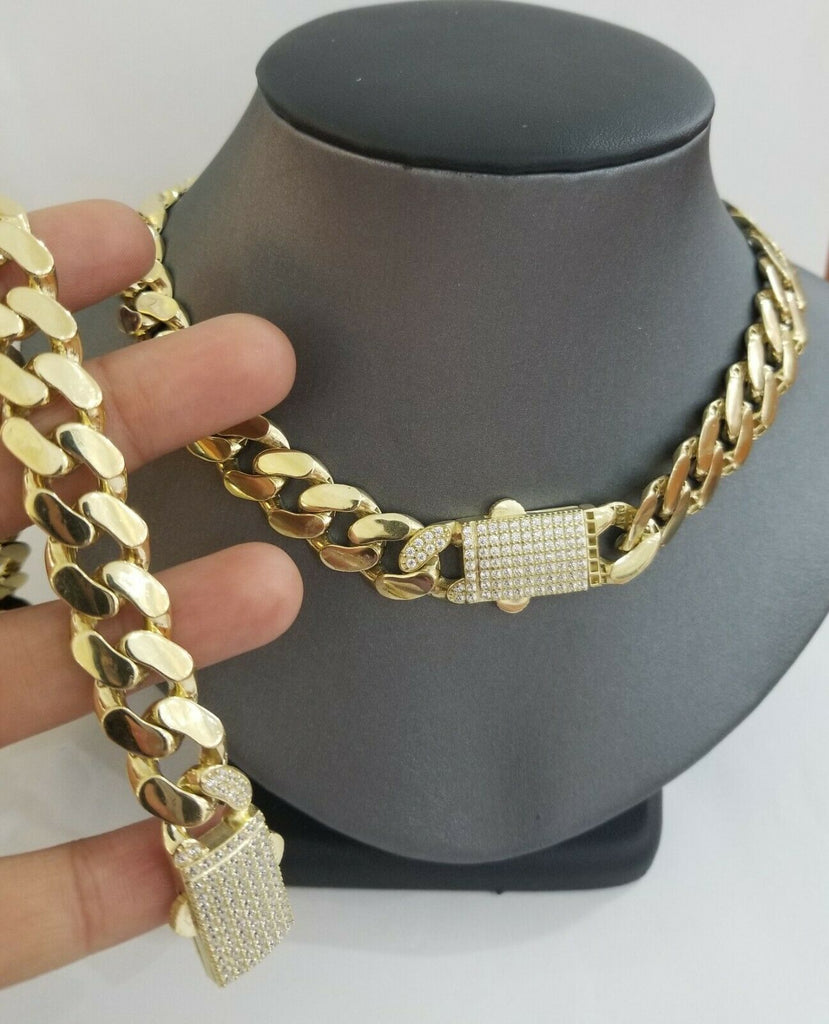 Men's 14mm Cuban Link Chain Necklace